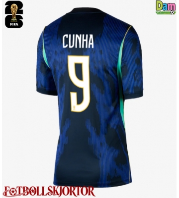 Brasilien Matheus Cunha #9 Bortatröja Dam VM 2026 Kortärmad